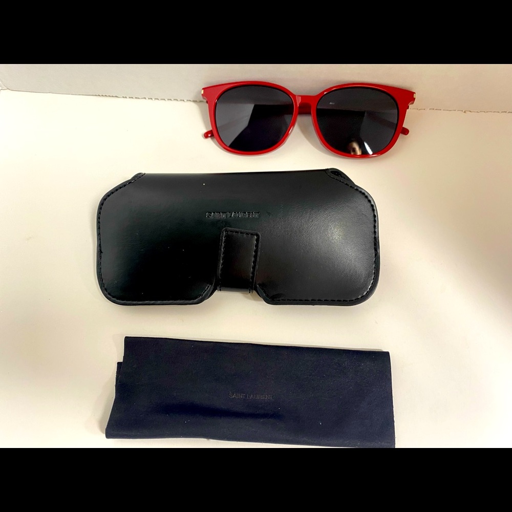 Saint Laurent 54 mm Red Sunglasses